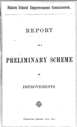 Olmsted's Report to Staten Island Improvement Commission
