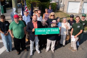Ceremony Co-naming street in honor of Olmsted-Beil House